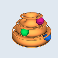 Parabolic track toy for cats and animals, 3  Balls - Thumbnail 3