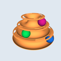 Parabolic track toy for cats and animals, 3  Balls - Thumbnail 4