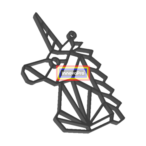 Unicorn Pendant 3D Print 287477