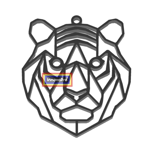 Tiger Pendant 3D Print 287546