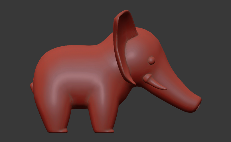 Chibi Elephant  3D Print 287613