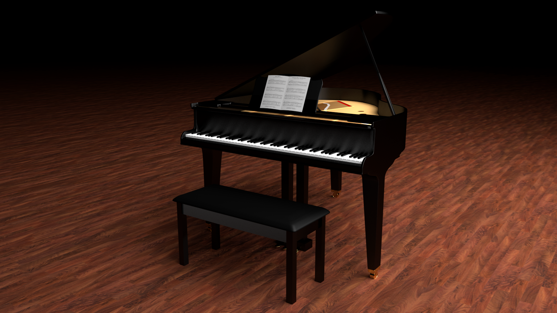 Grand Piano - Buy Royalty Free 3D model by FraserHutchison