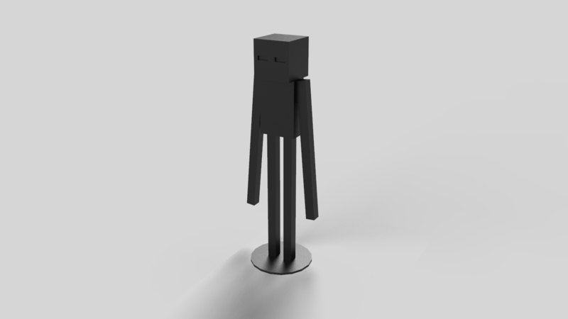 Enderman Minecraft statue