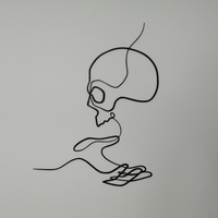Wall Skull & Hand picture - Thumbnail 1