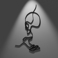 Wall Skull & Hand picture - Thumbnail 2