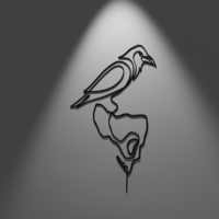 Wall Skull & Crow picture - Thumbnail 2