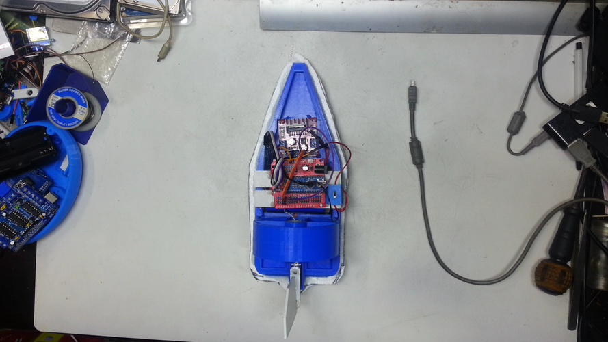 Fan Powered RC Airboat making 3D Print 287680