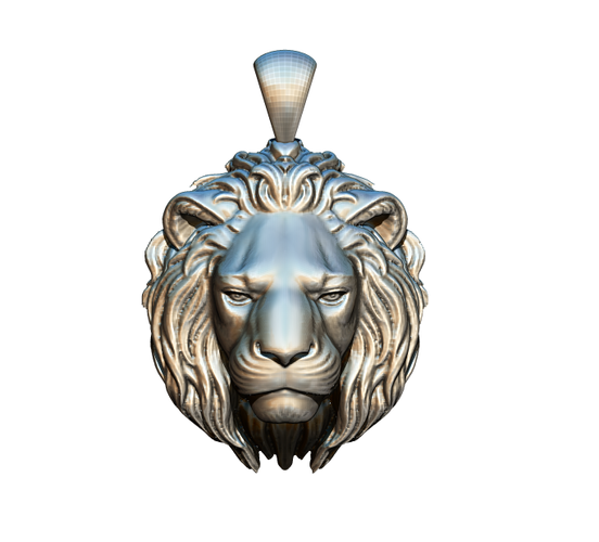 Safari Animal Lion Jewel Pendant 3d print STL model 3D Print 287696