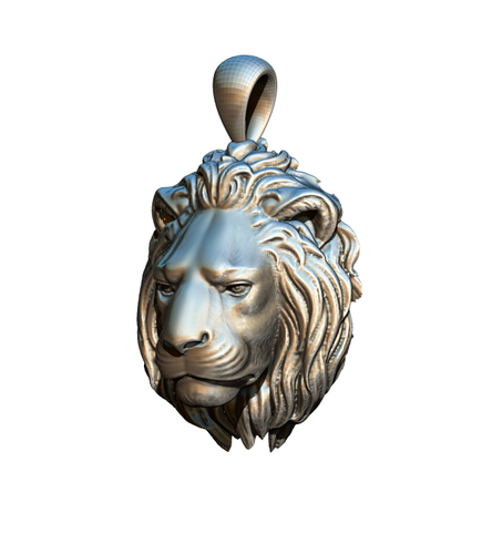 Safari Animal Lion Jewel Pendant 3d print STL model 3D Print 287697