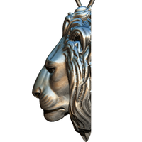 Safari Animal Lion Jewel Pendant 3d print STL model - Thumbnail 3