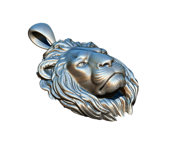 Safari Animal Lion Jewel Pendant 3d print STL model 3D Print 287700