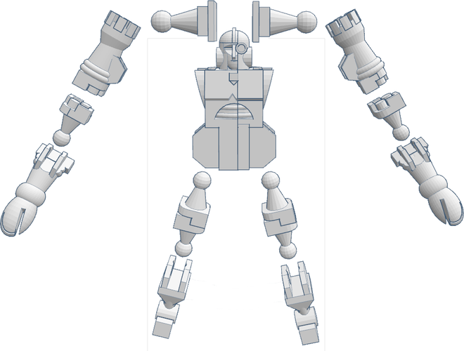 Chessbot Hero Transforming Chess Set 3D Print 2878