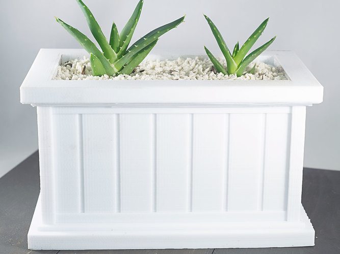 Modern Rectangle Planter 3D Print 287816