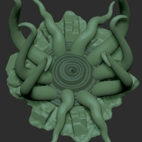 Small Cthulhu's Evil Portal Pool.  Wall/Floor.  Terrain/Creature. 3D Printing 287825