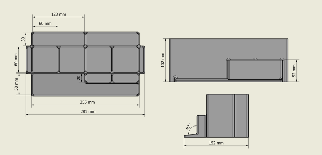 Desk organizer 3D Print 287883