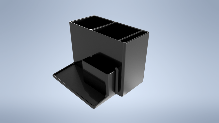 STL file Desk Organizer, Office Desk Accessories, 3d print