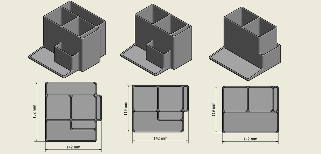 Desk organizer 3D Print 287887