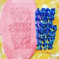 Cookie Cutter ABC 20mm set complet - Thumbnail 1