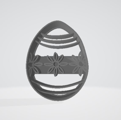 Cookie cutter egg easter 3D Print 288015