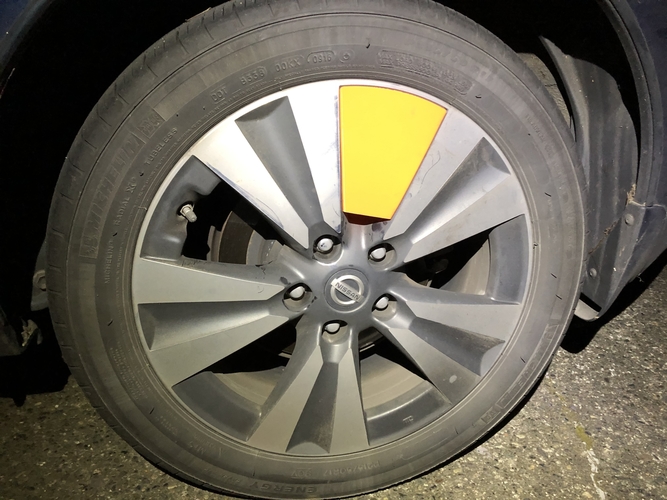 Nissan Leaf Aero Plates - 17x6.5" Alloy Split Spoke Wheel 3D Print 288063