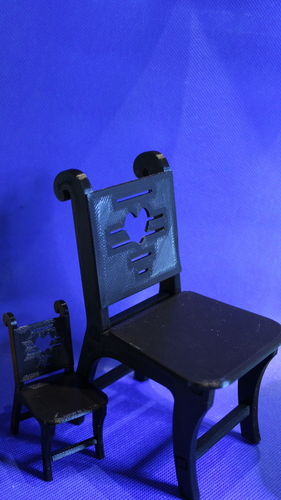 1/12 and 1/6 Miniature chair 3D Print 288119