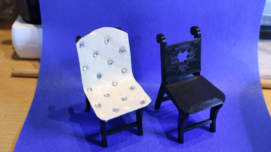 1/12 and 1/6 Miniature chair 3D Print 288122