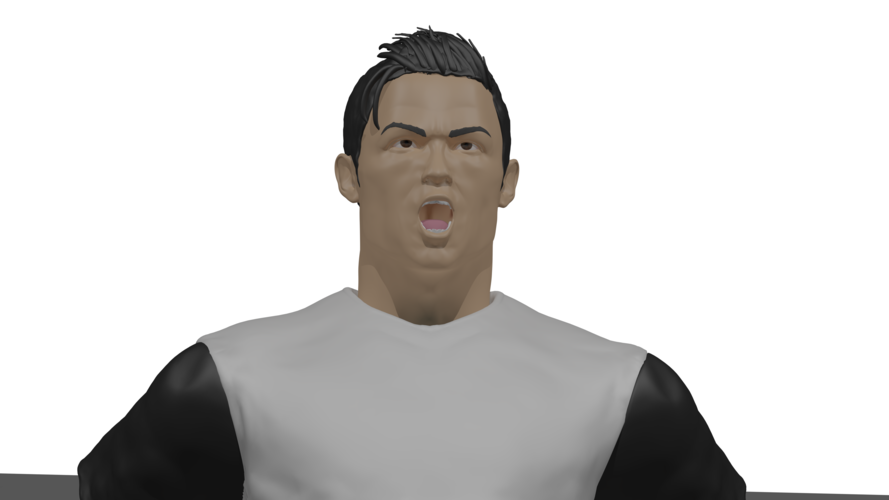 Cristiano Ronaldo Siiii 3D Print 288299