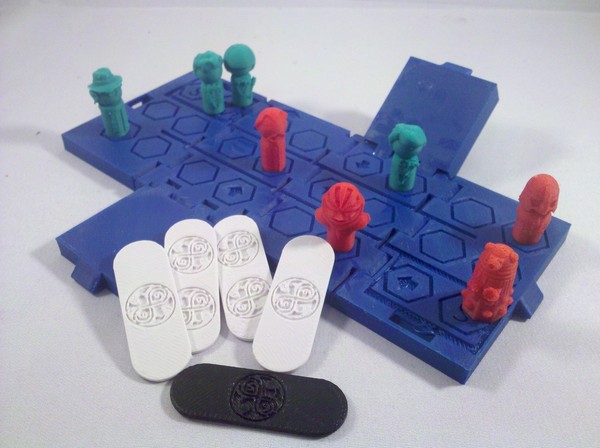Medium TARDIS Run board game Print-In-One 3D Printing 2883