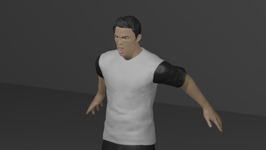 3D Printed Cristiano Ronaldo Siiii by no-ok_ok-no | Pinshape