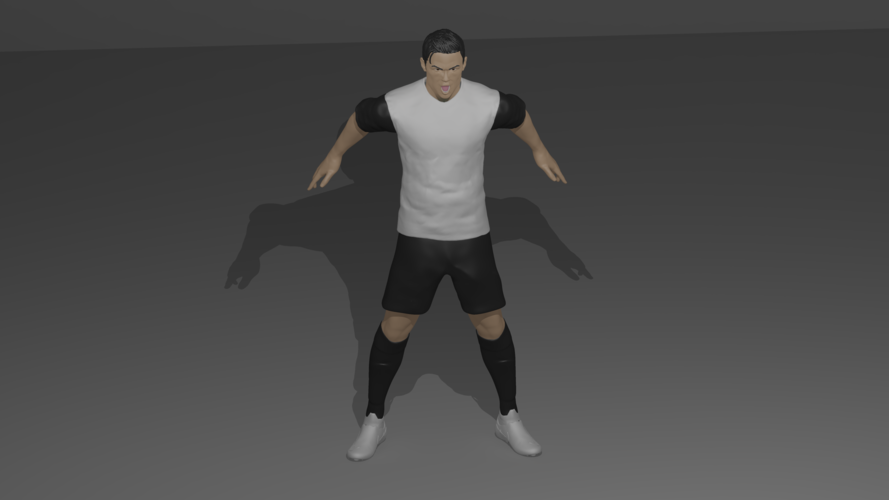 Cristiano Ronaldo Siiii 3D Print 288302