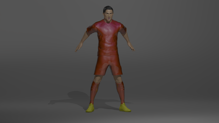 Cristiano Ronaldo Siiii 3D Print 288304
