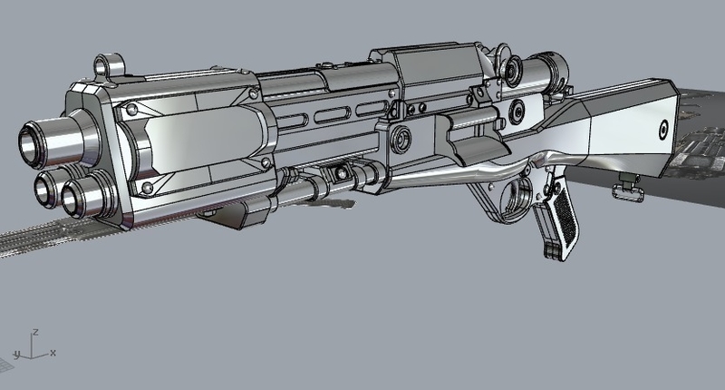 TL-50 Heavy Blaster from Star Wars 3d print model