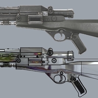 TL-50 Heavy Blaster from Star Wars 3d print model - Thumbnail 4