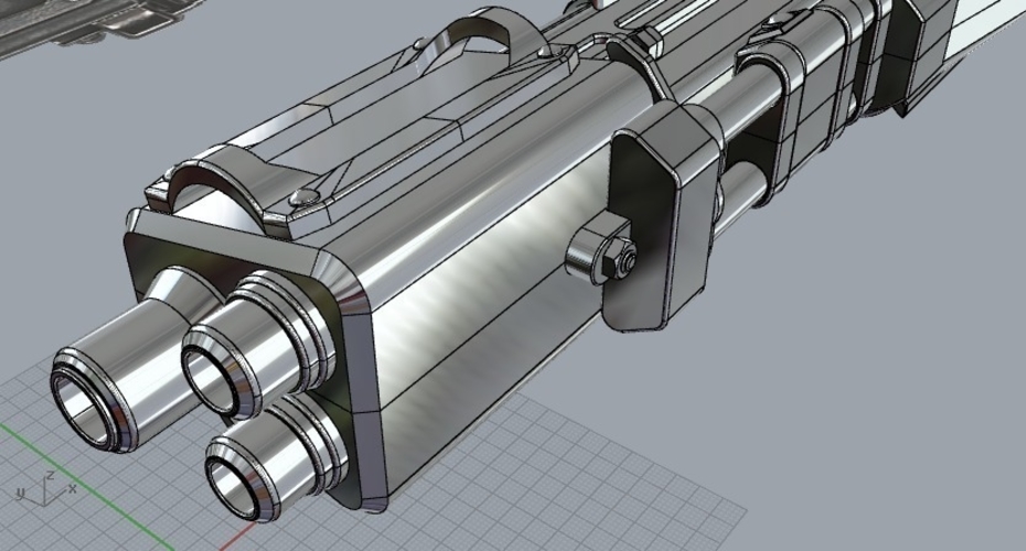 3D Printed TL50 Heavy Blaster from Star Wars 3d print