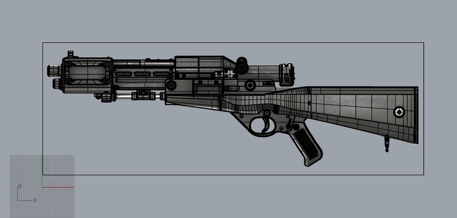 3d Printed Tl 50 Heavy Blaster From Star Wars 3d Print Model By Fito Pin Pinshape