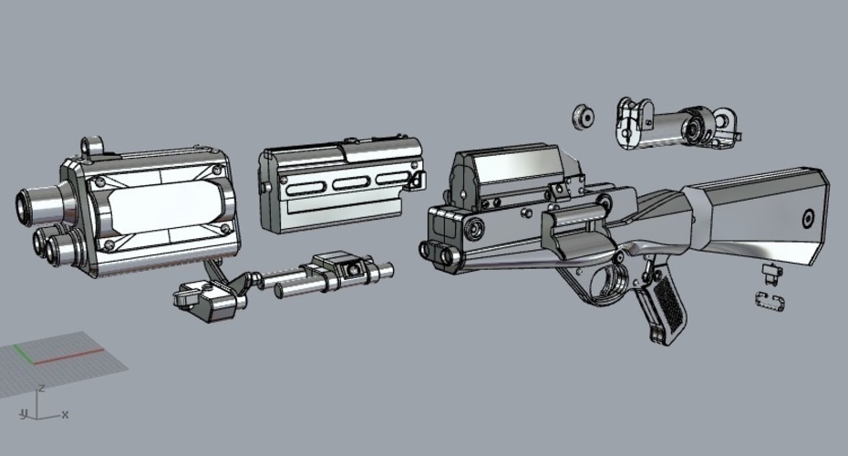 3d Printed Tl 50 Heavy Blaster From Star Wars 3d Print Model By Fito Pin Pinshape