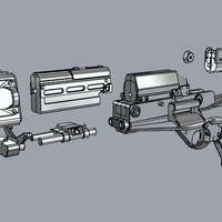 TL-50 Heavy Blaster from Star Wars 3d print model - Thumbnail 11