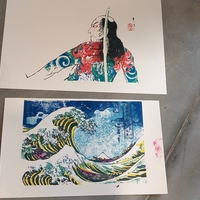 Ukiyo-e Woodblock Printing - Kabuki Samurai by bramtan.com - Thumbnail 8