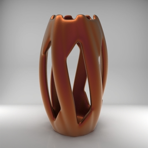 Vase - Twisted Wave 3D Print 288392