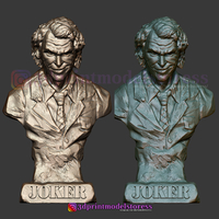Joker Heath Ledger Bust Sculpt 3D print model - Thumbnail 1