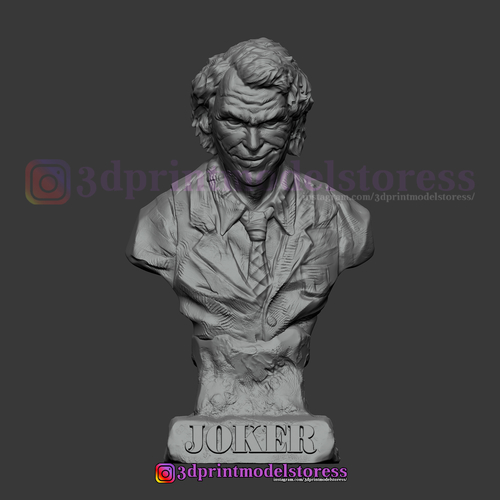 Joker Heath Ledger Bust Sculpt 3D print model 3D Print 288414