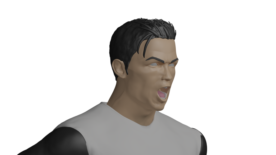 Cristiano Ronaldo Siiii 3D Print 288425