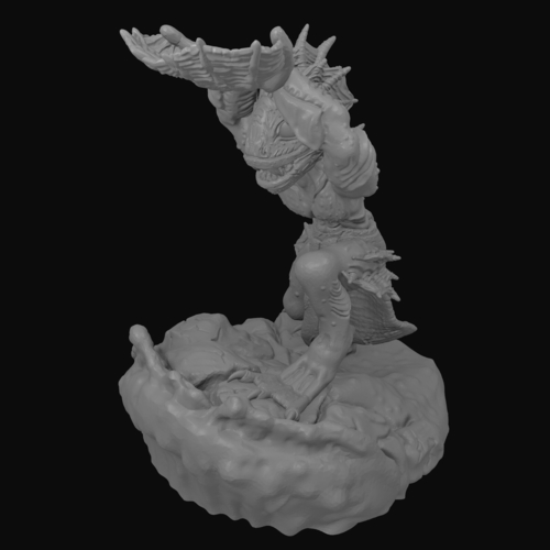Dagon Statue/Dice Holder 3D Print 288438