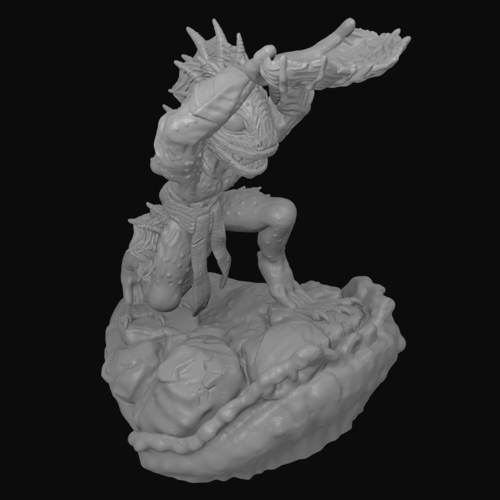 Dagon Statue/Dice Holder 3D Print 288439