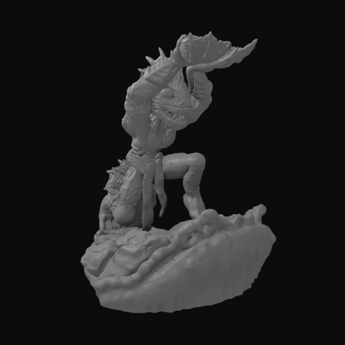 Dagon Statue/Dice Holder 3D Print 288442