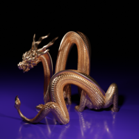 Small Dragon Sculpture 3D Printing 288451