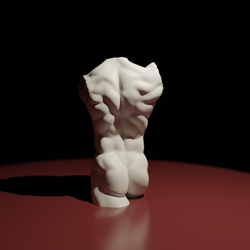 Man bust sculpture