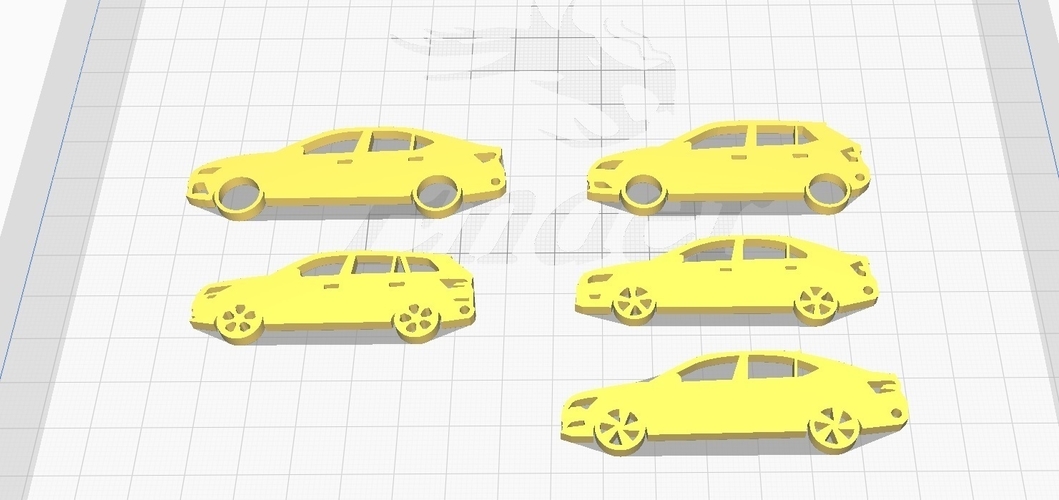 SKODA KEYCHAIN CAR PACK 1 3D Print 288500