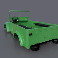 RC Body GAZ 69 1/8 Scale - Thumbnail 7