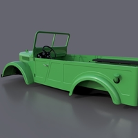 RC Body GAZ 69 1/8 Scale - Thumbnail 8